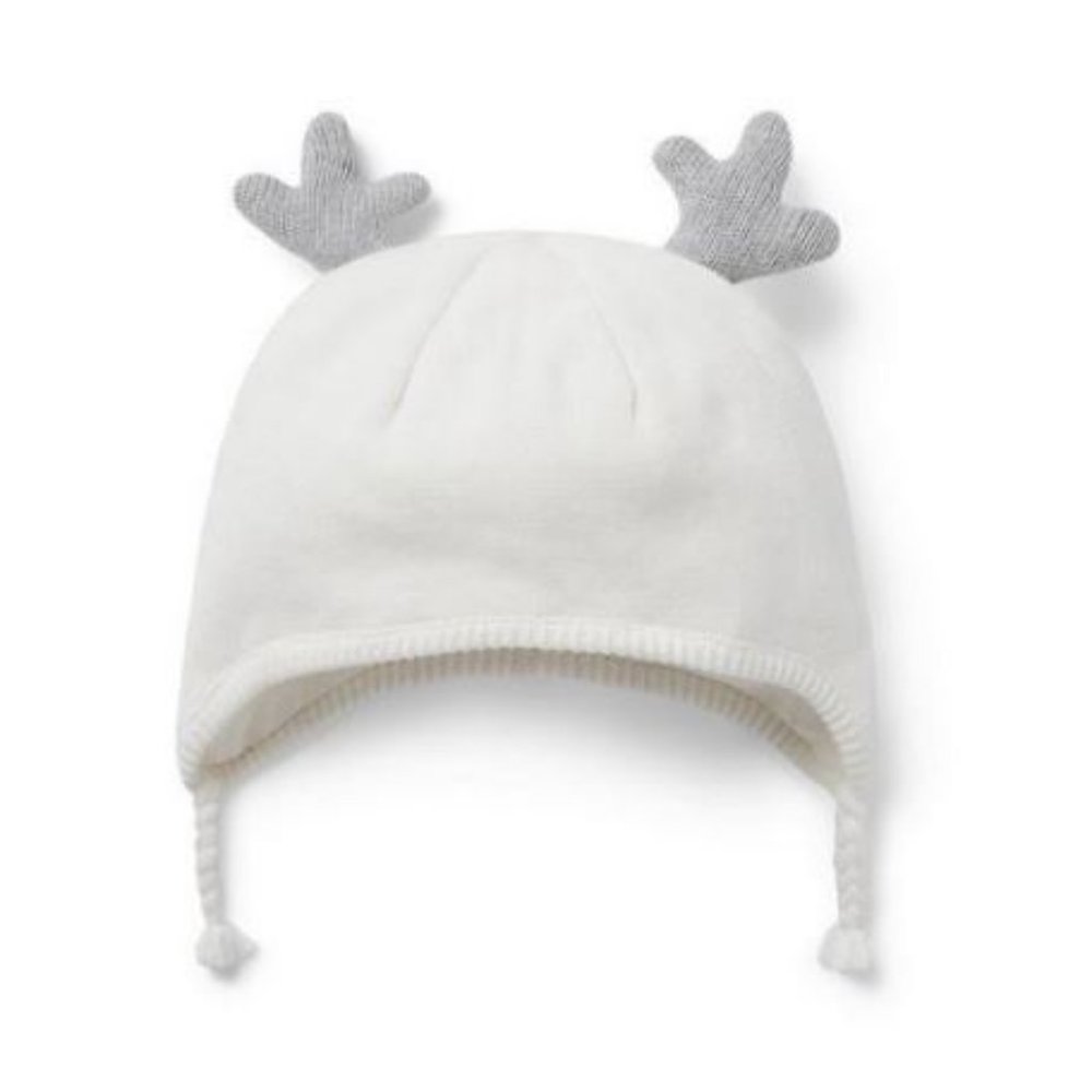 CLEARANCE Janie & Jack Knit Reindeer Antlers Hat 18-24 Months